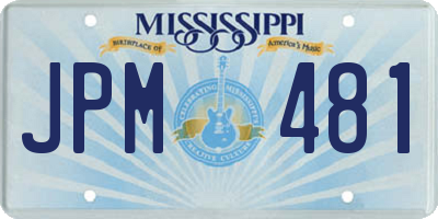 MS license plate JPM481