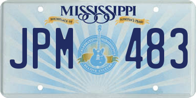MS license plate JPM483