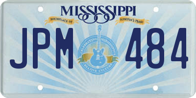 MS license plate JPM484