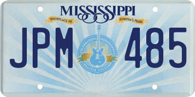 MS license plate JPM485