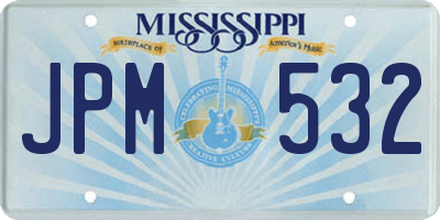 MS license plate JPM532