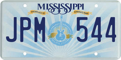 MS license plate JPM544