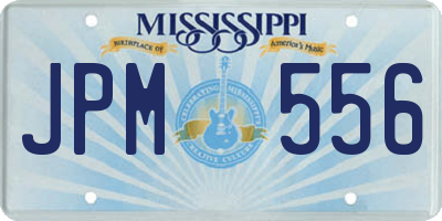 MS license plate JPM556