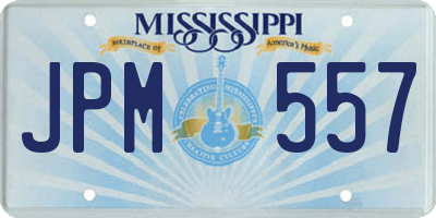 MS license plate JPM557
