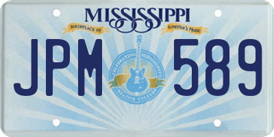 MS license plate JPM589