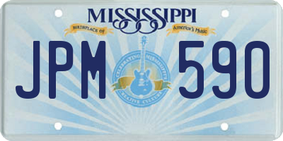 MS license plate JPM590
