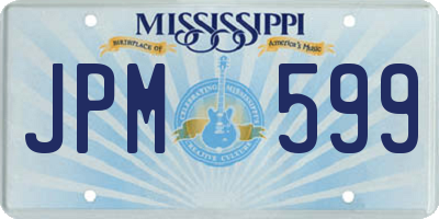 MS license plate JPM599