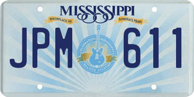 MS license plate JPM611