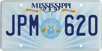 MS license plate JPM620