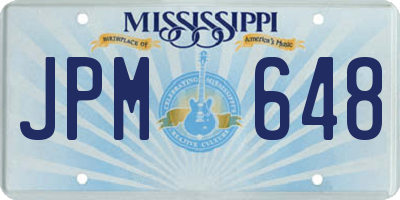 MS license plate JPM648
