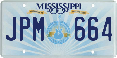 MS license plate JPM664