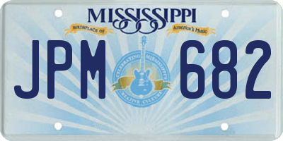 MS license plate JPM682