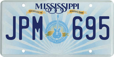 MS license plate JPM695