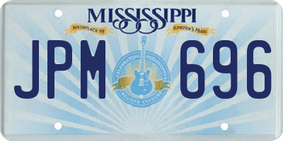 MS license plate JPM696
