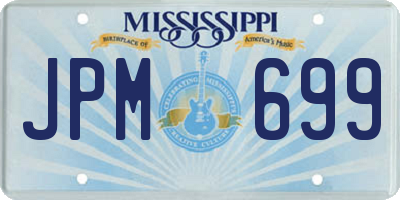 MS license plate JPM699