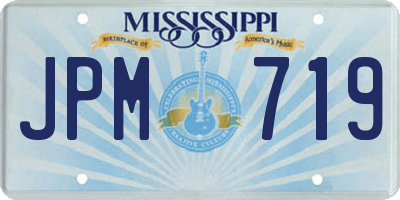 MS license plate JPM719