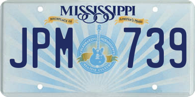 MS license plate JPM739