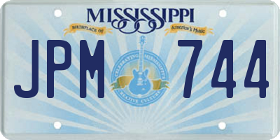 MS license plate JPM744