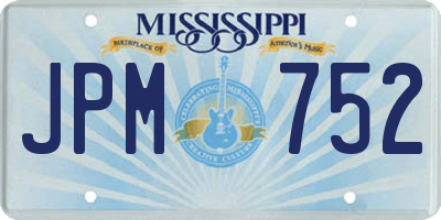 MS license plate JPM752