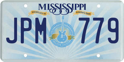 MS license plate JPM779