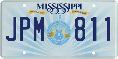 MS license plate JPM811