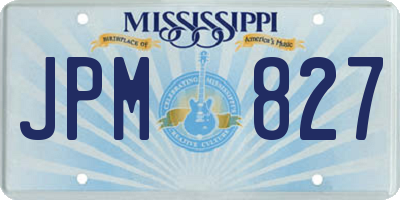 MS license plate JPM827