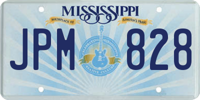 MS license plate JPM828