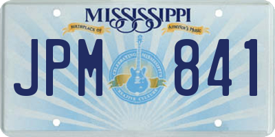 MS license plate JPM841
