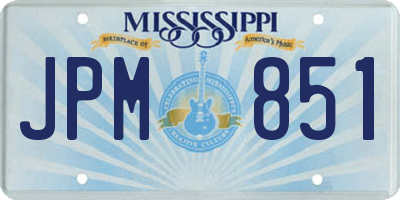 MS license plate JPM851