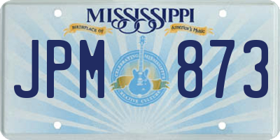 MS license plate JPM873