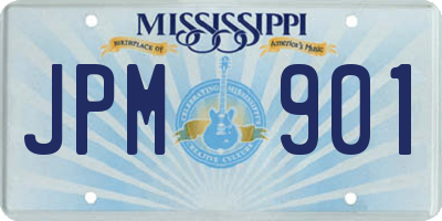 MS license plate JPM901