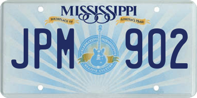 MS license plate JPM902