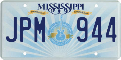 MS license plate JPM944