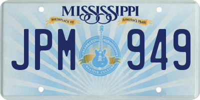 MS license plate JPM949