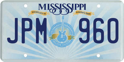 MS license plate JPM960