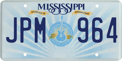 MS license plate JPM964