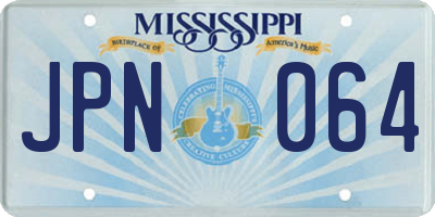 MS license plate JPN064