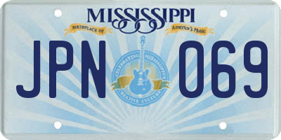 MS license plate JPN069