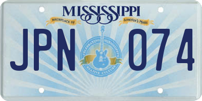 MS license plate JPN074