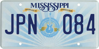 MS license plate JPN084