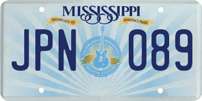 MS license plate JPN089