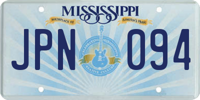 MS license plate JPN094