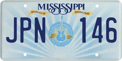 MS license plate JPN146
