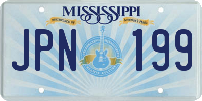 MS license plate JPN199