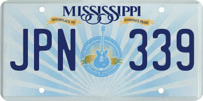 MS license plate JPN339