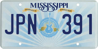 MS license plate JPN391