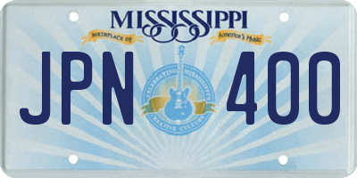 MS license plate JPN400