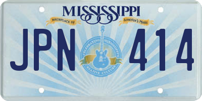 MS license plate JPN414