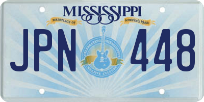 MS license plate JPN448