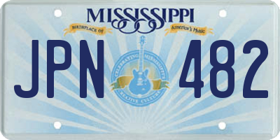 MS license plate JPN482